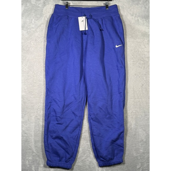 Nike Sweatpants Womens M Blue Oversized Fit High Rise Phoenix Fleece DQ5887-430 - Picture 1 of 11